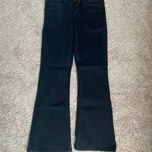 American Eagle black flared beyond stretch pants size 8 short